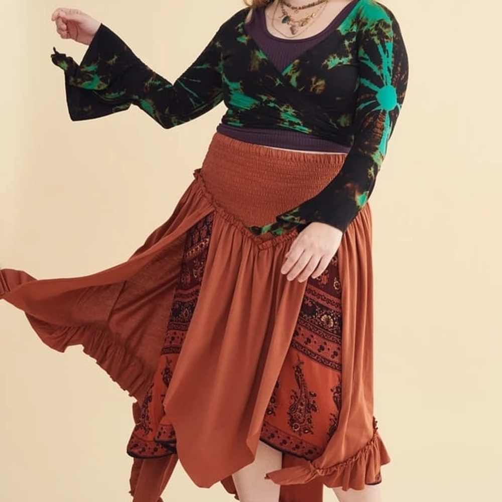 Bohemian Rust Skirt